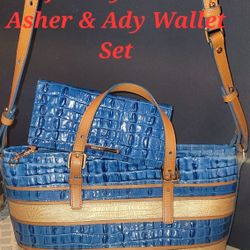 Brahmin MINI ASHER W/ ADY WALLET SET