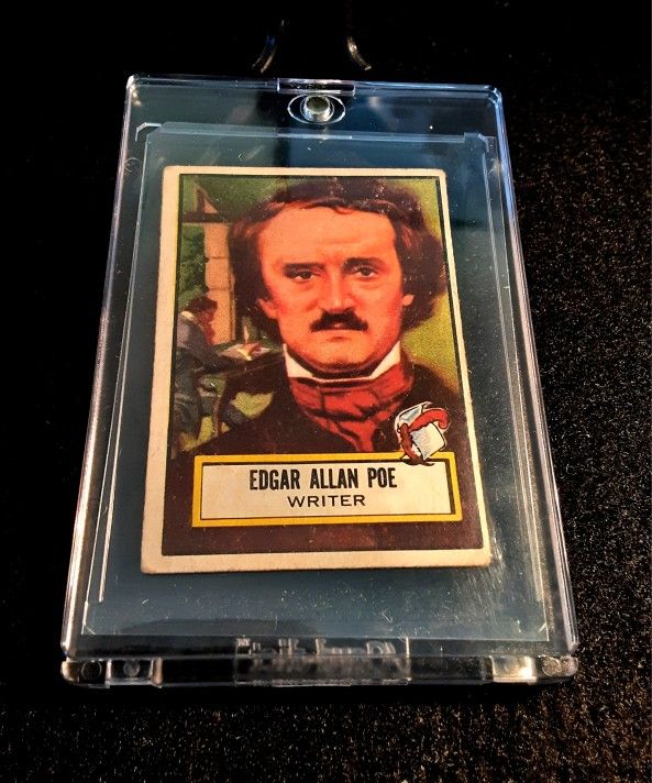 Edgar Allen Poe 1952 Topps Look and see collector card!!