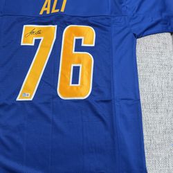 Joe Alt Signed Autograph Custom Jersey -Beckett Coa- L.A. Chargers