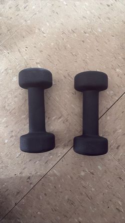 Black Neoprene Dumbbell Set