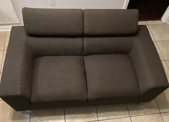 Love Seat Like New Ash Grey Sofa Available To