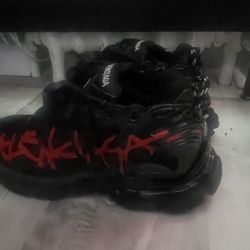 Balenciaga Runners Black And Red(no Trade)