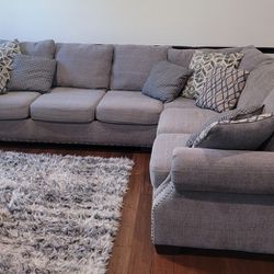 Extra LARGE Grey Sectional Couch