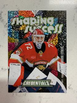 2025-26 Credentials Sergei Bobrovsky, Florida Panthers Shaping Success Insert