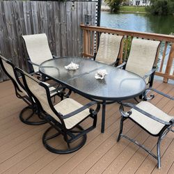 Outdoor Oval Patio Table Furniture 