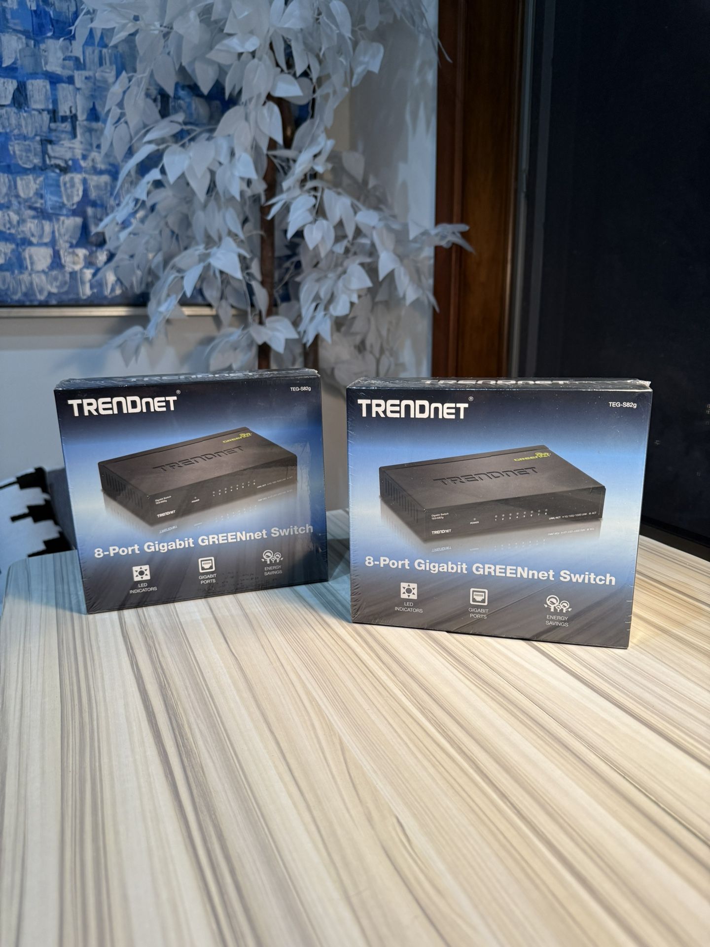 2 TRENDnet 8-Port Gigabit Ethernet Network Switch