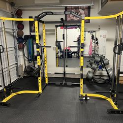 Squat Rack With Cable Crossovers