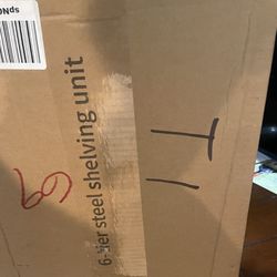 6 Tier Steel Shelving 