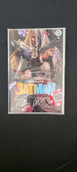 Absolute Batman 21 Brooks 2X Signed