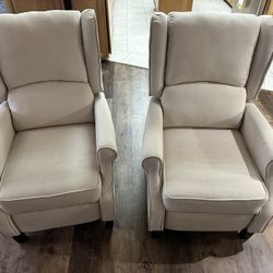 Two Massaging Recliners