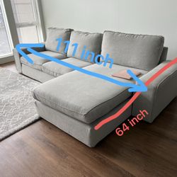 Minimalistic Grey Sofa 