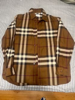 Burberry Men's Treharris Check  Shirt Birch Brown