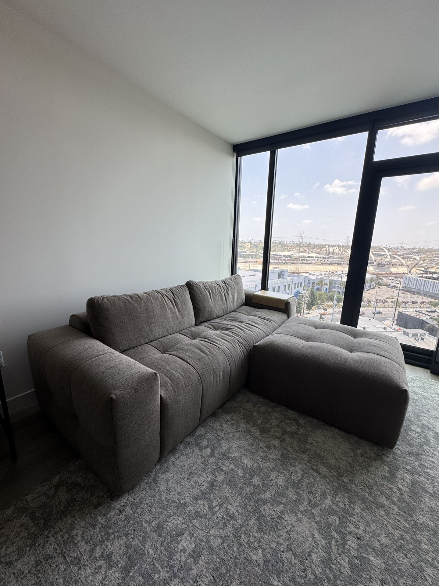 Like New Amallo Sofa & Ottoman Set
