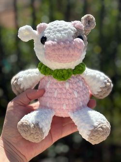Strawberry Cow 🐮 🍓 crochet 🧶 plushie 🧶 handmade