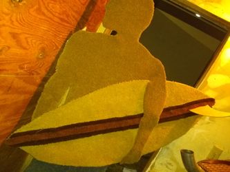 Mannequin of carpet