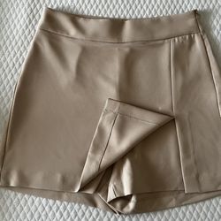 Tan Mini skort