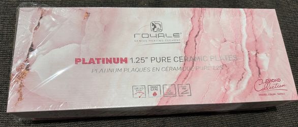 NEW! Royale Platinum Pure Ceramic Plates Hair Straightener