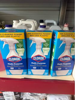 eliminates grease and grime it contains no Clorox it’s Mande by Clorox