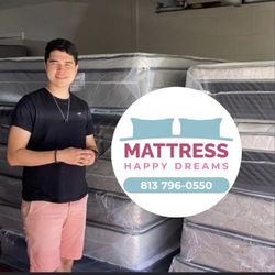 Queen Size Mattress Double Sided Of 10 Inches Thick New From Factory With its Plastic Also Available in Twin, Full or King Same Day Delivery