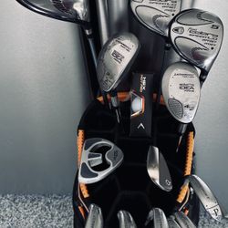 Men’s Right Handed Adams Idea Hybrid 13pc set, Nexus Wilson Staff Golf Bag 