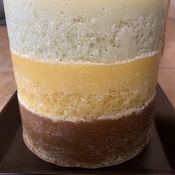 Tricolor Cylinder Candle