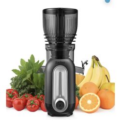 Cold Press Juicer Machines, 5.8" Large Feed Chute Slow Masticating Juice Maker for Whole Vegetable and Fruit, Easy to Clean, 300W High Juice Yield - M