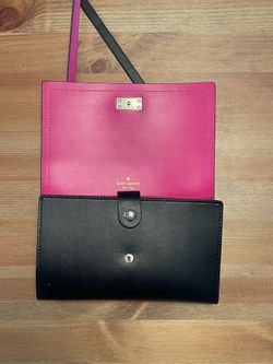Kate Spade hot pink and black crossbody bag