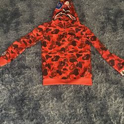 Bape Hoodie Red