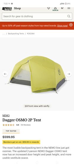 NEMO Dagger OSMO 2P Backpacking Tent NEW