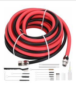 25 Ft Air and Fluid with 22 pcs Fittings Clean Kit