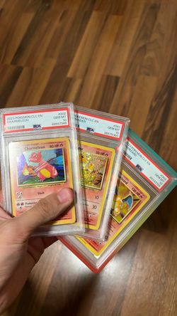 PSA 10 Gem Mint 2023 Pokemon Classic Charmander Evolution Set