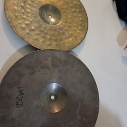 Drum Cymbals vintage Paiste 15 inch  hi hats