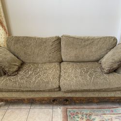 Set Of 3 Tan Sofas/Couches - Excellent Condition