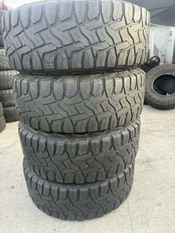 4 used tires 37x12.50r20 Toyo Rt 🛞free installation ‼️