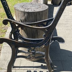 Iron bench ends
