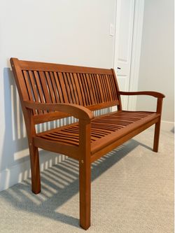 Rustic Teak/Eucalyptus Bench