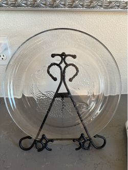 Round Fish (Koi) Glass Platter