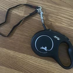 Classic Retractable Tape Dog Leash Blk Md 55 Medium 16 Ft Black