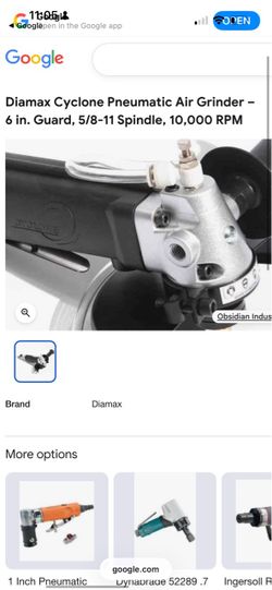 Diamax Cyclone Pneumatic Air Grinder