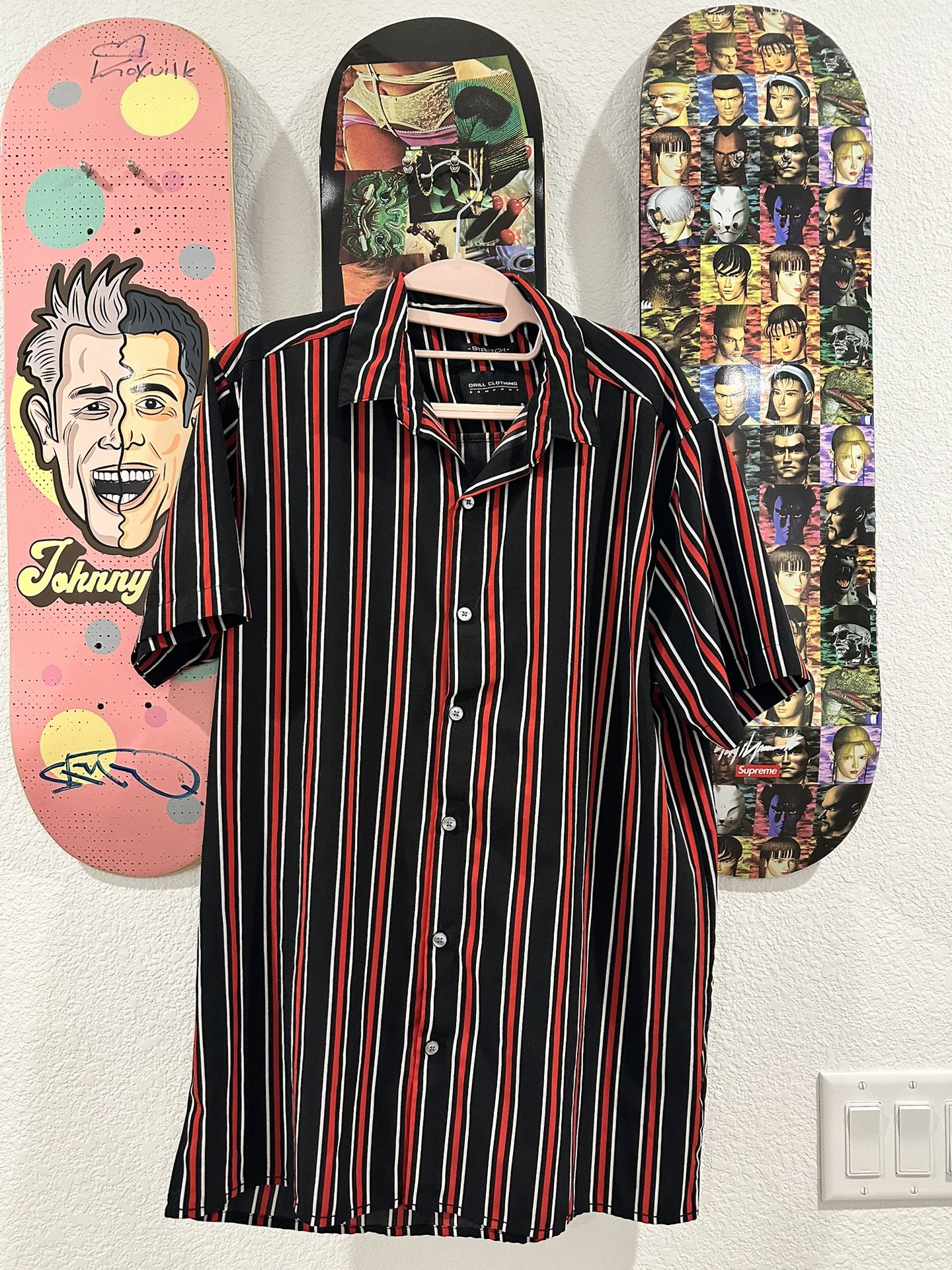 Drill Clothing Button Up