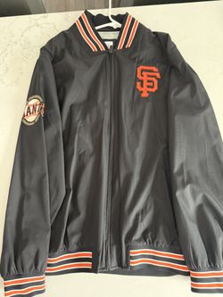 Majestic Giants Jacket Black And Orange L