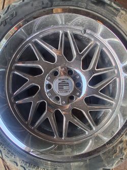 20x10 Chrome Rims on All Terrain  TRADES ?
