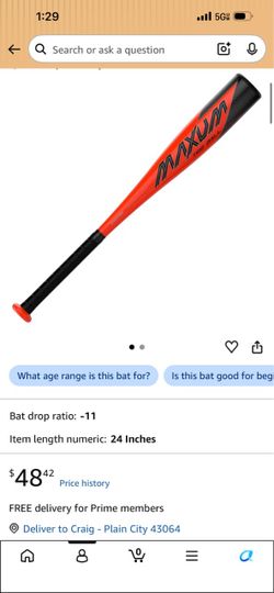 Easton Maxum Tee Ball Bat 24 Inch