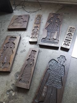 Antique wooden molds