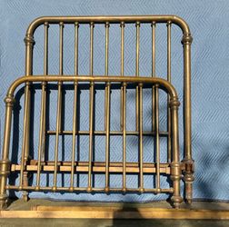 Brass full-size bed frame