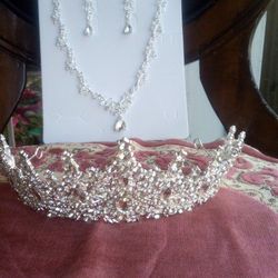 Tiaras  Necklace sets Are For Your Special Occasion. They  Are Top Quality And brand new.