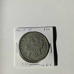 1921-P Morgan Silver Dollar