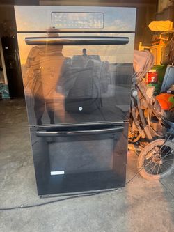 GE Double Wall Oven Black