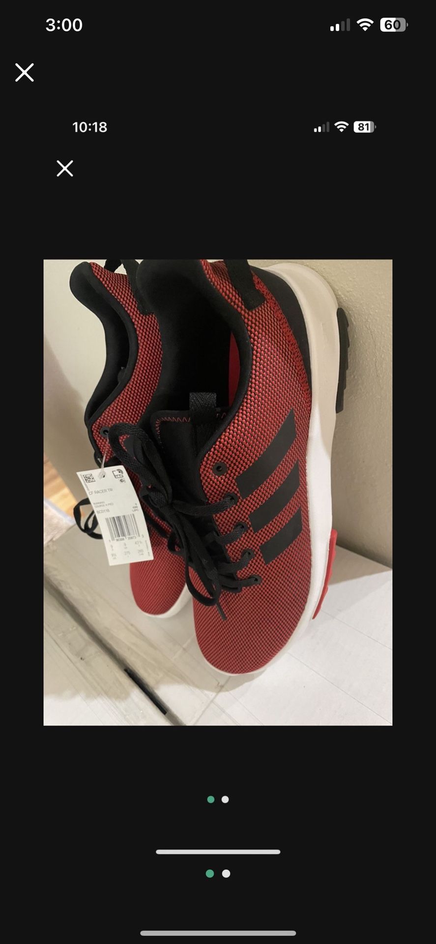 ADIDAS Men’s Shoes Size 9.5