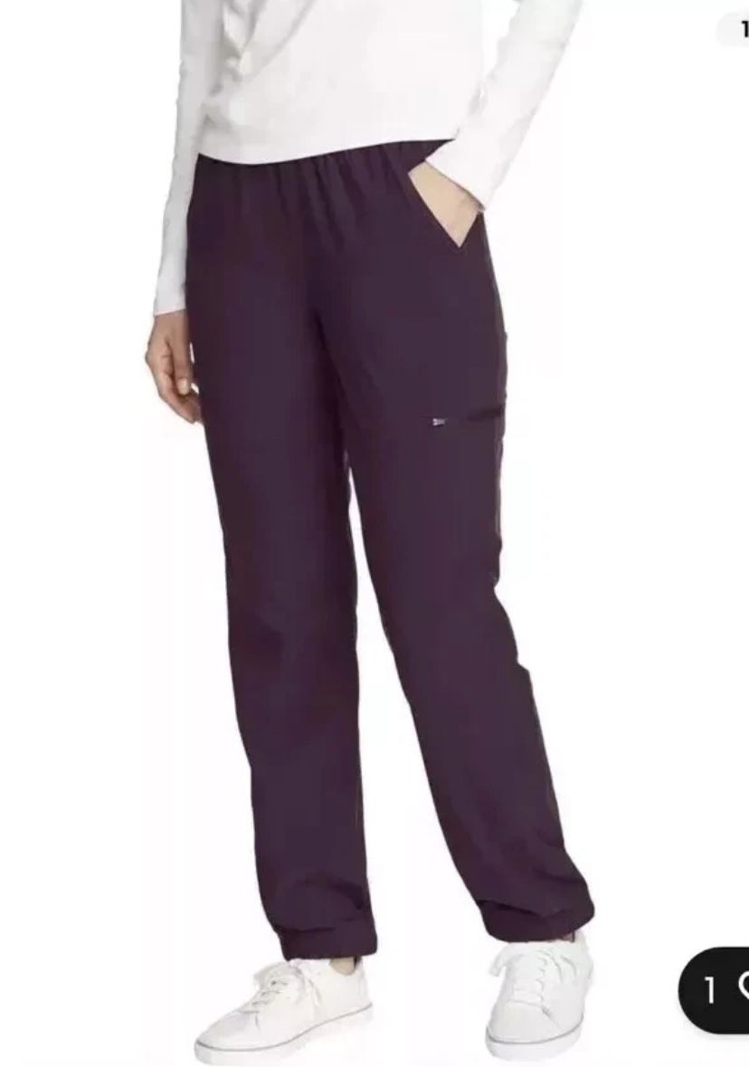 NWT Eddie Bauer Women's Fleece-Lined Pull-On Pants, purple, Size 8